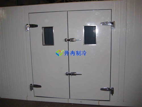 常規獸藥疫苗冷庫，冷庫門